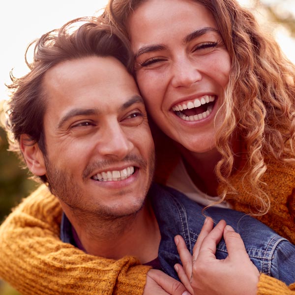 laughing young couple